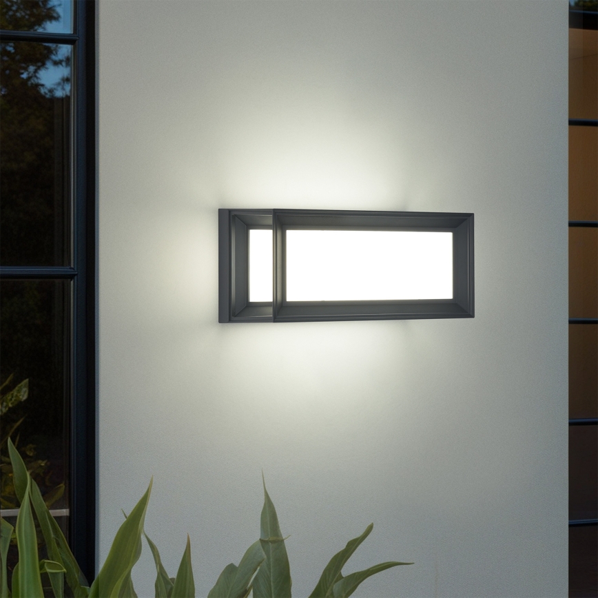 Brilagi - LED-Außenwandleuchte mit Sensor PARKER LED/12W/230V anthrazit IP44