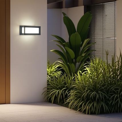 Brilagi - LED-Außenwandleuchte mit Sensor PARKER LED/12W/230V anthrazit IP44
