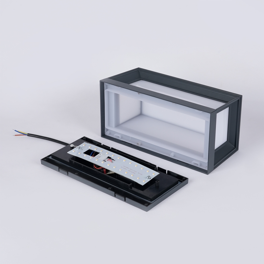 Brilagi - LED-Außenwandleuchte mit Sensor PARKER LED/12W/230V anthrazit IP44