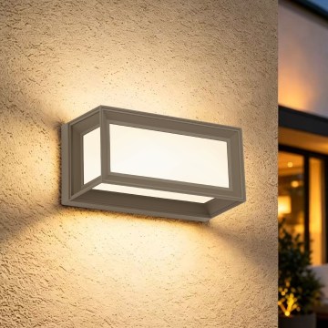 Brilagi - LED-Außen-Wandleuchte PARKER LED/12W/230V 3000/4500/6000K grau IP44