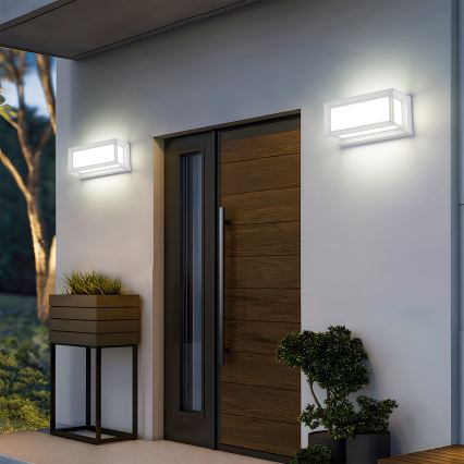 Brilagi - LED-Außenwandleuchte PARKER LED/12W/230V 3000/4500/6000K weiß IP44