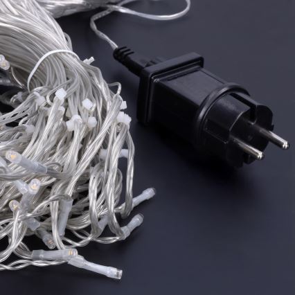 Brilagi - LED-Außen-Weihnachts-Lichterkette 360 LEDs / 8 Funktionen, 14 m, IP44, warmweiß, Eiszapfen