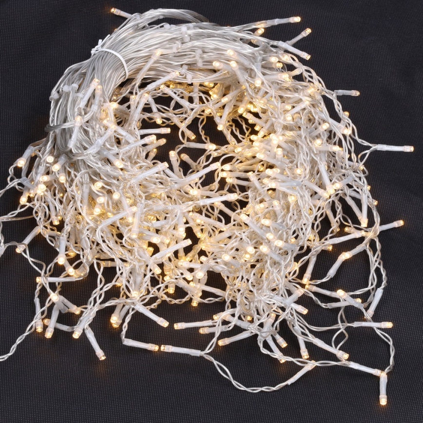 Brilagi - LED-Außen-Weihnachts-Lichterkette 360 LEDs / 8 Funktionen, 14 m, IP44, warmweiß, Eiszapfen