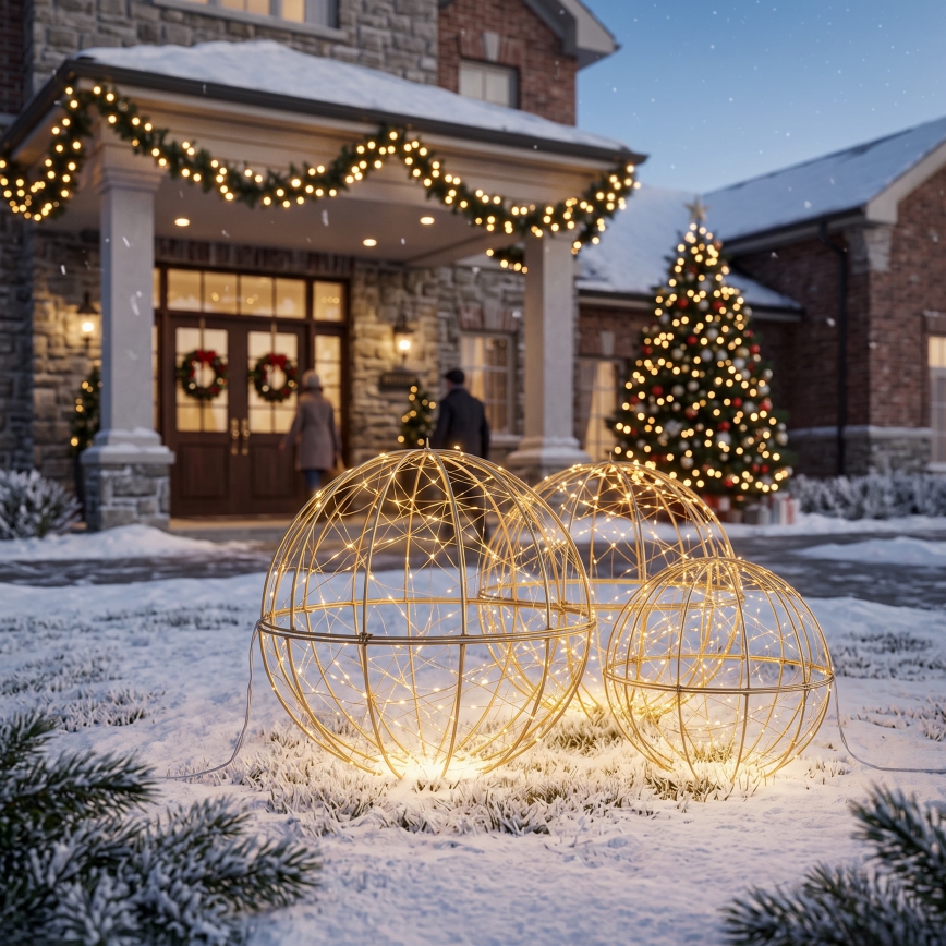 BRILAGI - LED-Außen-Weihnachtsdekoration LED/1,3W/230V IP44 Ø 30 cm Kugel