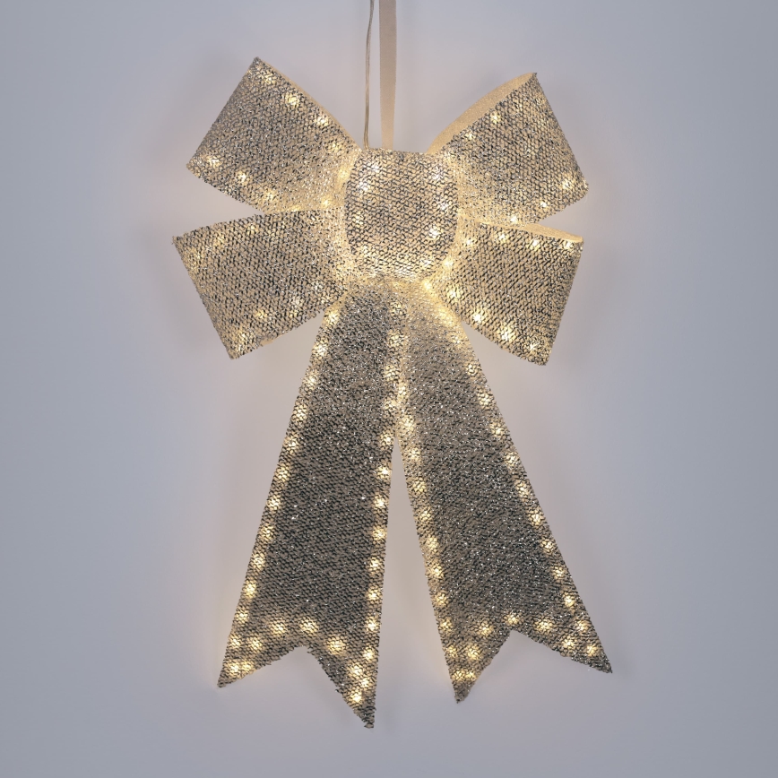 BRILAGI - LED Außen-Weihnachtsdekoration LED/3,3W/230V IP44 silberne Schleife