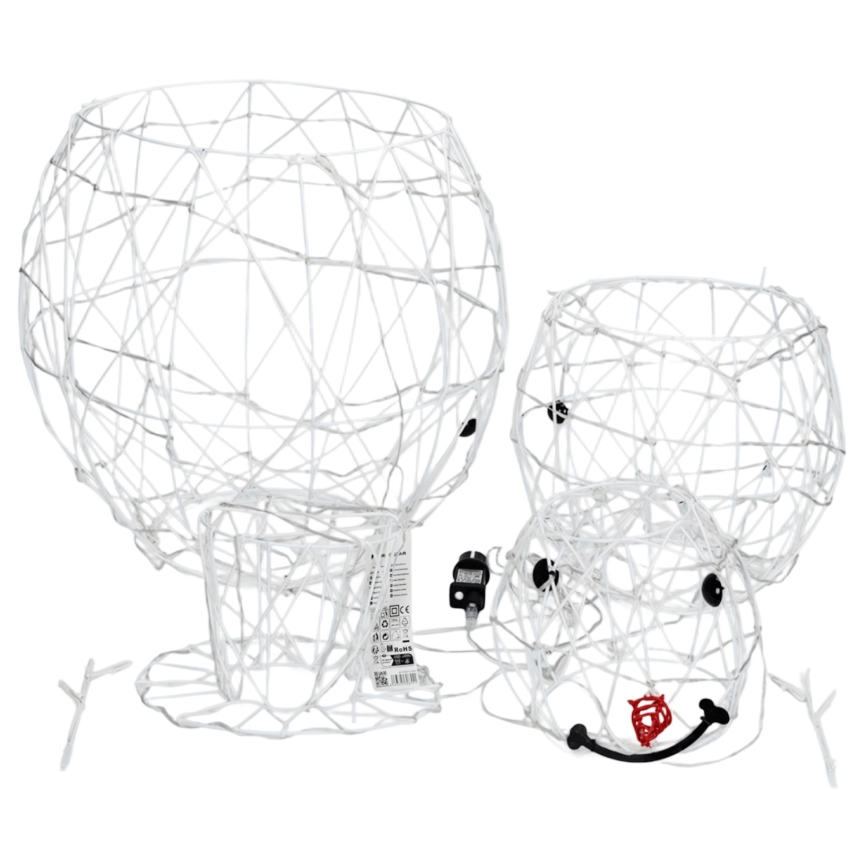 Brilagi - LED-Außen-Weihnachtsdekoration LED/3,6W/31/230V 2700K 90 cm IP44 Schneemann