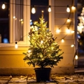 Brilagi - LED Außen-Weihnachtsgirlande 10xLED/3xAA 3,2m IP44 warmweiß