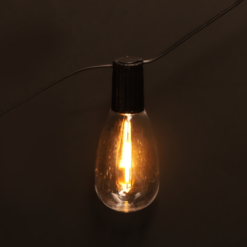 Brilagi - LED-Außen-Weihnachtsgirlande 10xLED/3xAA 3,2m IP44 warmweiß