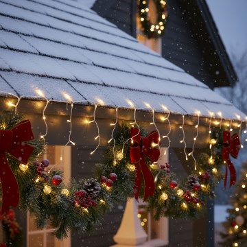 Brilagi - LED-Außen-Weihnachtskette 400xLED/8 Funktionen 23m IP44 warmweiß