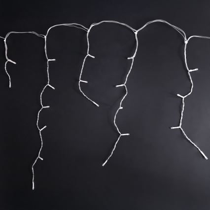 Brilagi - LED-Außen-Weihnachtslichterkette, 200 LEDs / 8 Funktionen, 13 m, IP44, warmweiß, Eiszapfen-Optik