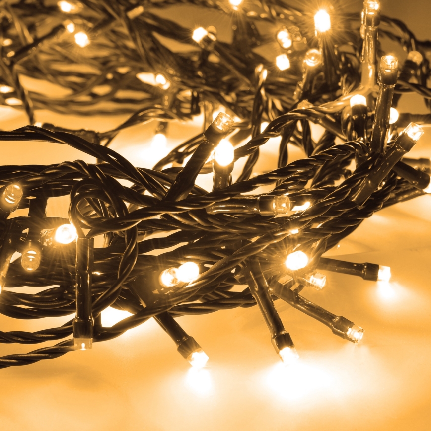BRILAGI - LED-Außen-Weihnachtslichterkette 200 LEDs/8 Funktionen 23 m IP44 warmweiß
