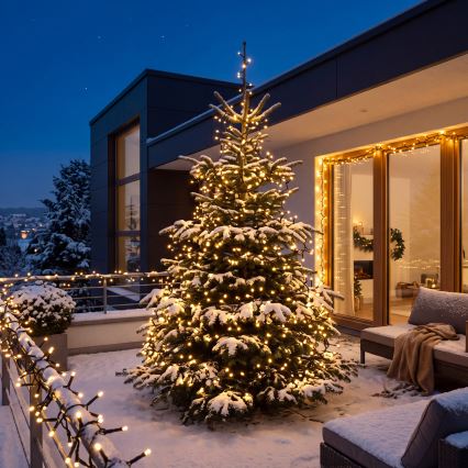 BRILAGI - LED-Außen-Weihnachtslichterkette mit 180 LEDs, 8 m, IP44, warmweiß