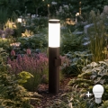 BRILAGI - LED-Außenlampe ELIA mit Steckdose 1xE27/7W/230V 4000K IP44 50 cm Anthrazit