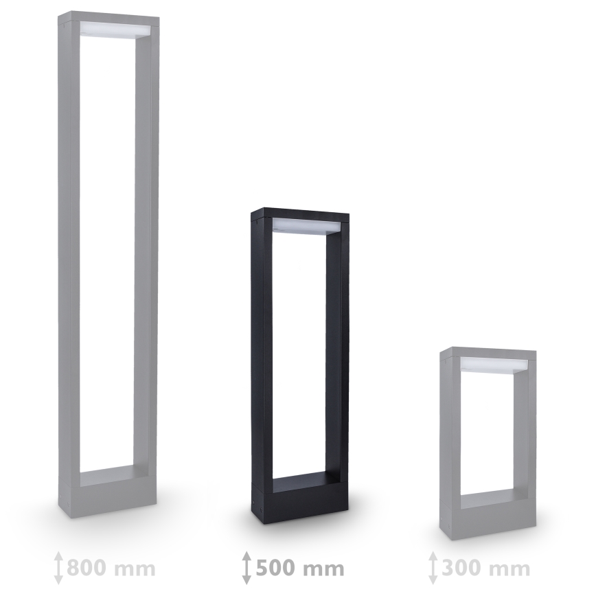 Brilagi - LED Außenleuchte RAGUSA LED/7W/230V 3000/4000/6000K schwarz IP54 50 cm