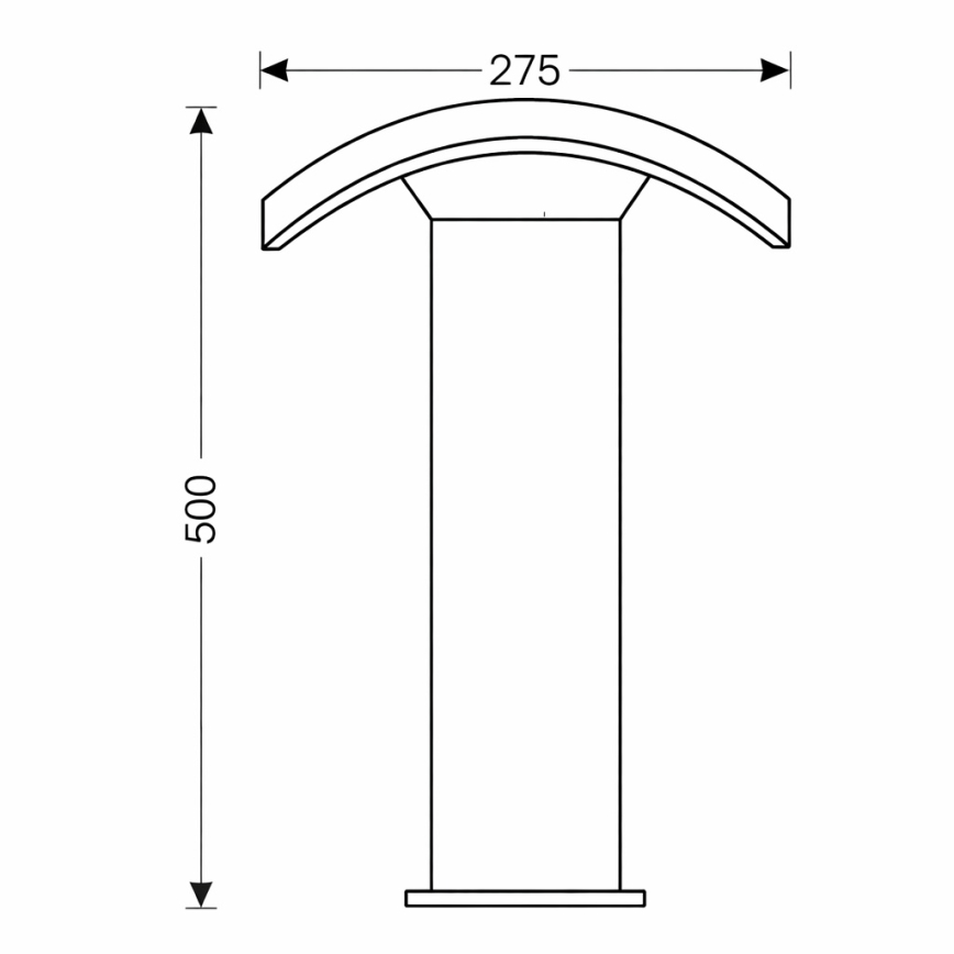 Brilagi - LED-Außenleuchte ARCELO LED/9W/230V 50 cm IP54