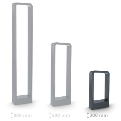 Brilagi - LED-Außenleuchte BARI LED/7W/230V 3000/4000/6000K anthrazit IP54 30 cm