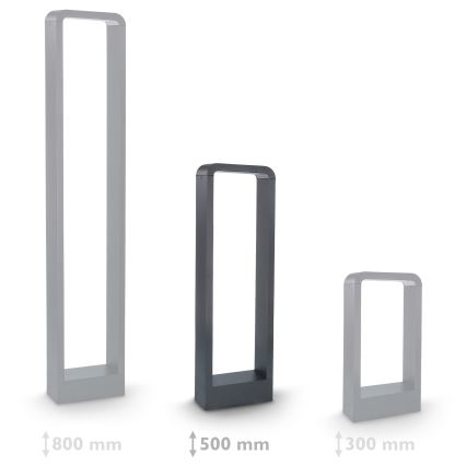 Brilagi - LED-Außenleuchte BARI LED/7W/230V 3000/4000/6000K anthrazit IP54 50 cm