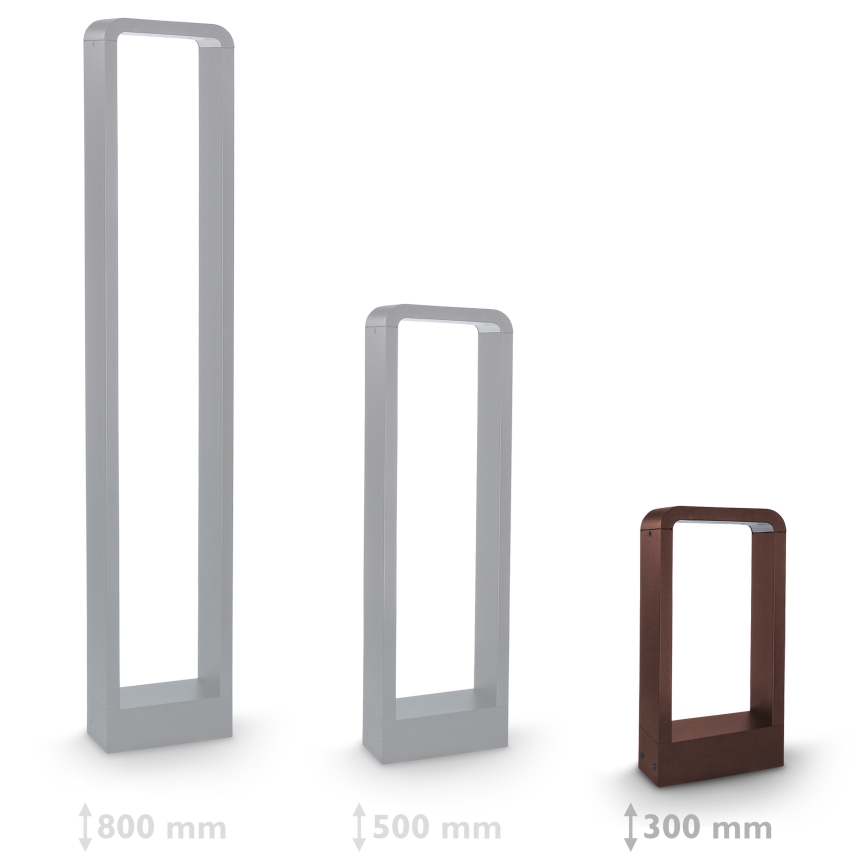 Brilagi - LED-Außenleuchte BARI LED/7W/230V 3000/4000/6000K braun IP54 30 cm