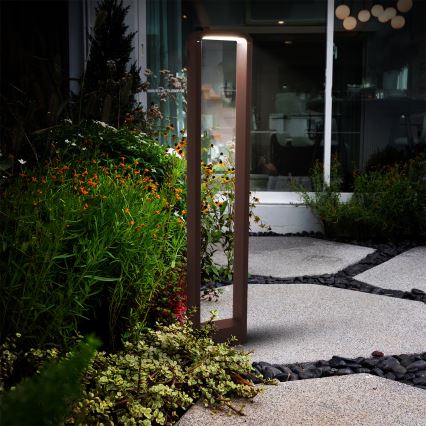 Brilagi - LED Außenleuchte BARI LED/7W/230V 3000/4000/6000K braun IP54 80 cm