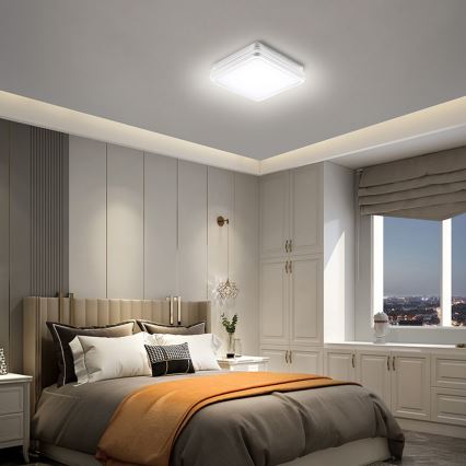 Brilagi - LED Außenleuchte BENE LED/24W/230V 26x26 cm weiß IP54