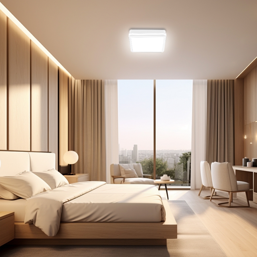 Brilagi - LED Außenleuchte BENE LED/24W/230V 26x26 cm weiß IP54