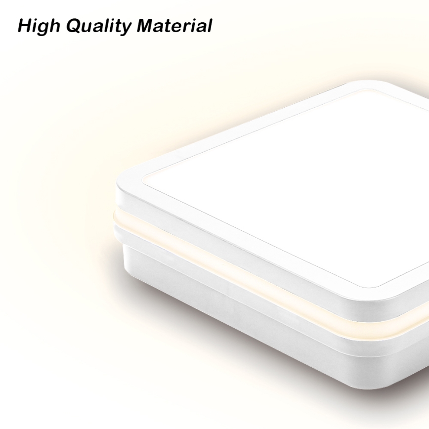 Brilagi - LED Außenleuchte BENE LED/24W/230V 26x26 cm weiß IP54