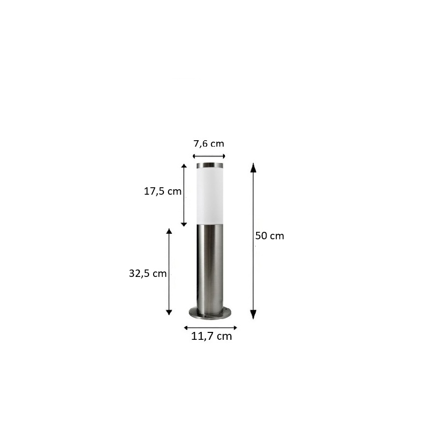 BRILAGI - LED-Außenleuchte ELIA 1xE27/7W/230V 4000K IP44 50 cm mattchrom