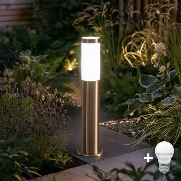 BRILAGI - LED-Außenleuchte ELIA 1xE27/7W/230V 4000K IP44 50 cm mattchrom