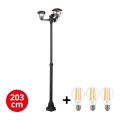 BRILAGI - LED-Außenleuchte LUNA 3xE27/60W/230V IP44