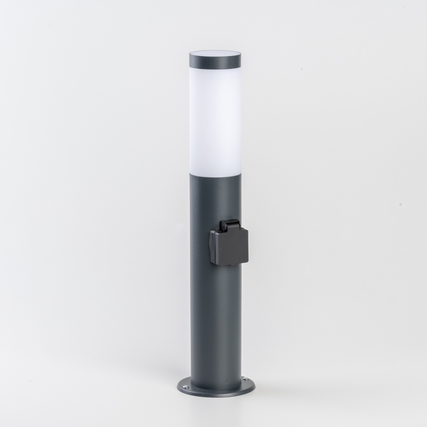 BRILAGI - LED-Außenlampe ELIA mit Steckdose 1xE27/7W/230V 4000K IP44 50 cm Anthrazit