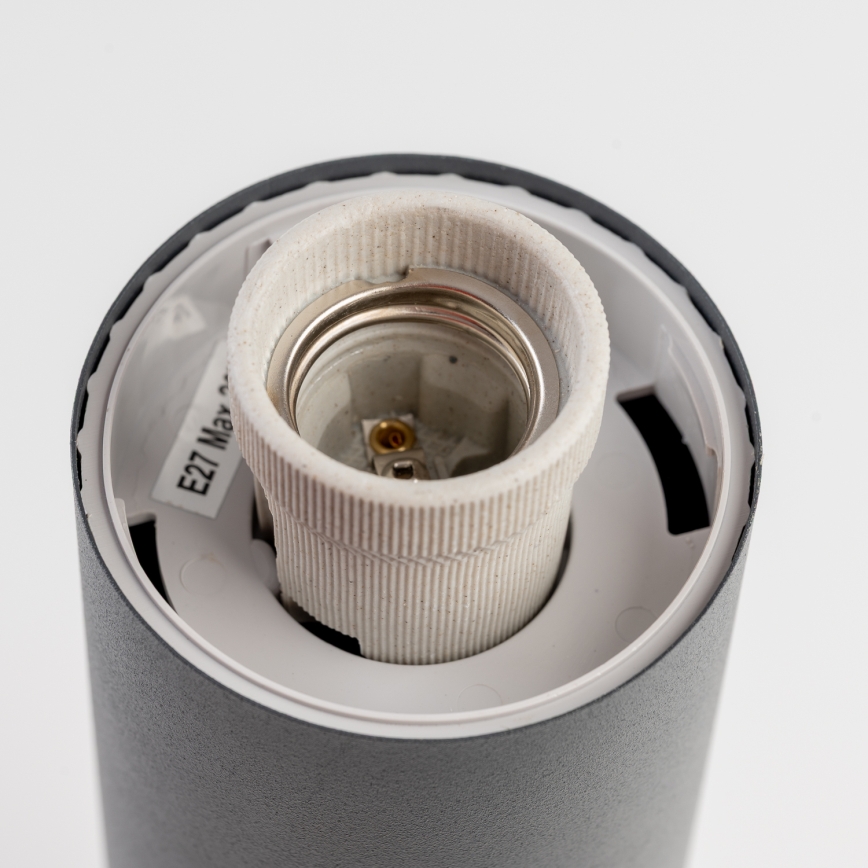 BRILAGI - LED-Außenlampe ELIA mit Steckdose 1xE27/7W/230V 4000K IP44 50 cm Anthrazit