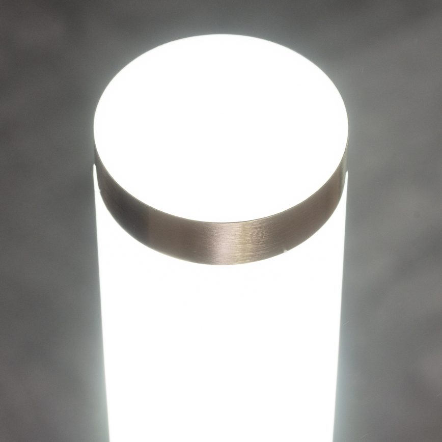 BRILAGI - LED-Außenleuchte mit Steckdose ELIA 1xE27/7W/230V 4000K IP44 50 cm matt verchromt