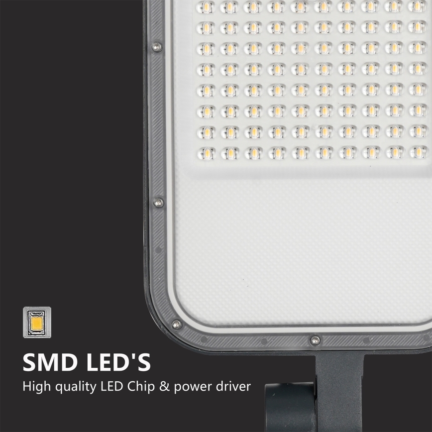 Brilagi - LED-Außen-Straßenleuchte mit 4 m Mast und Schwenkarm URBANLIGHT LED/100W/230V anthrazit IP65