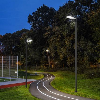 Brilagi - LED-Außen-Straßenleuchte mit 4 m Mast und schwenkbarem Gelenk URBANLIGHT LED/200W/230V schwarz IP65