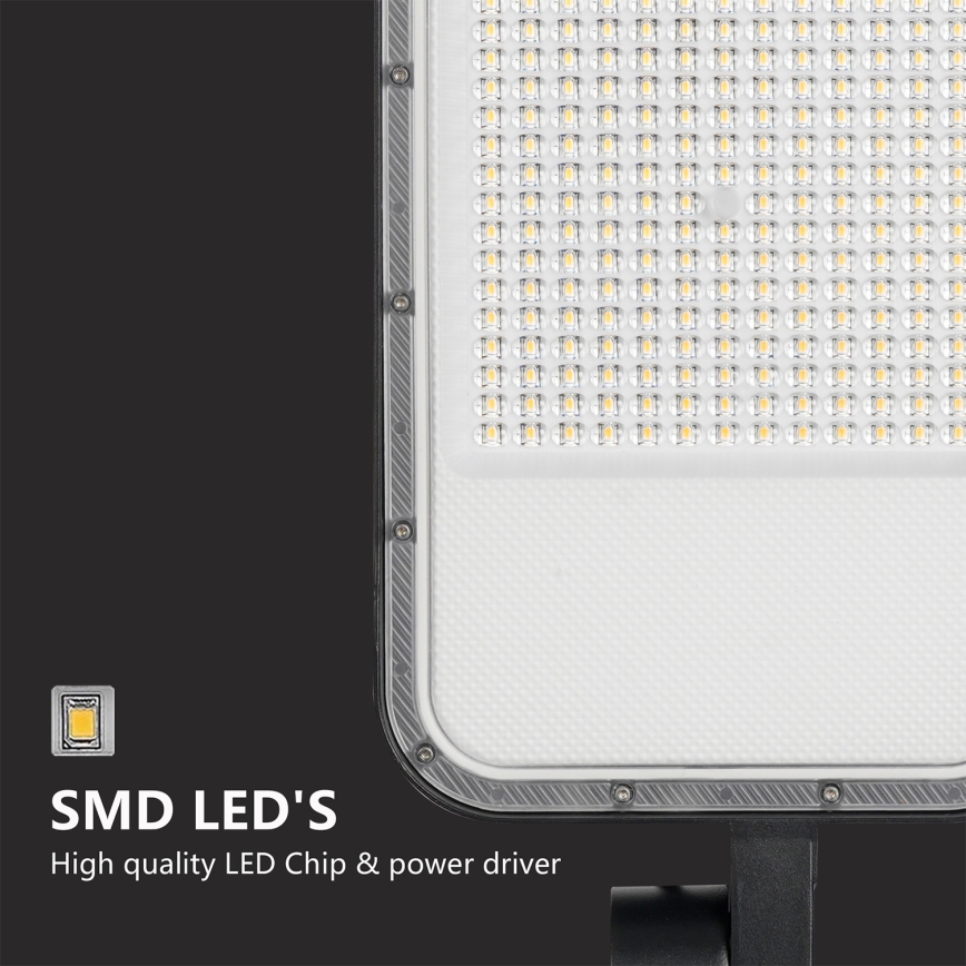 Brilagi - LED-Außen-Straßenleuchte mit 4 m Mast und schwenkbarem Gelenk URBANLIGHT LED/200W/230V schwarz IP65