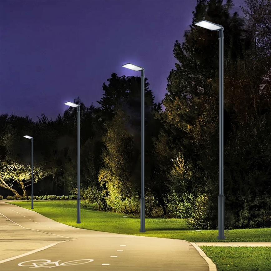 Brilagi - LED-Straßenleuchte für den Außenbereich mit Mast und Gelenk, 5 m, URBANLIGHT LED/200W/230V, anthrazit, IP65