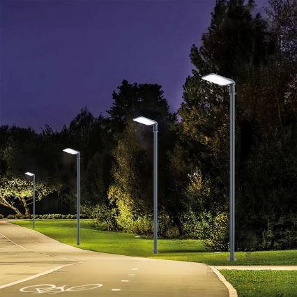 Brilagi - LED-Außen-Straßenleuchte mit 4 m Mast und Gelenk URBANLIGHT LED/200W/230V anthrazit IP65