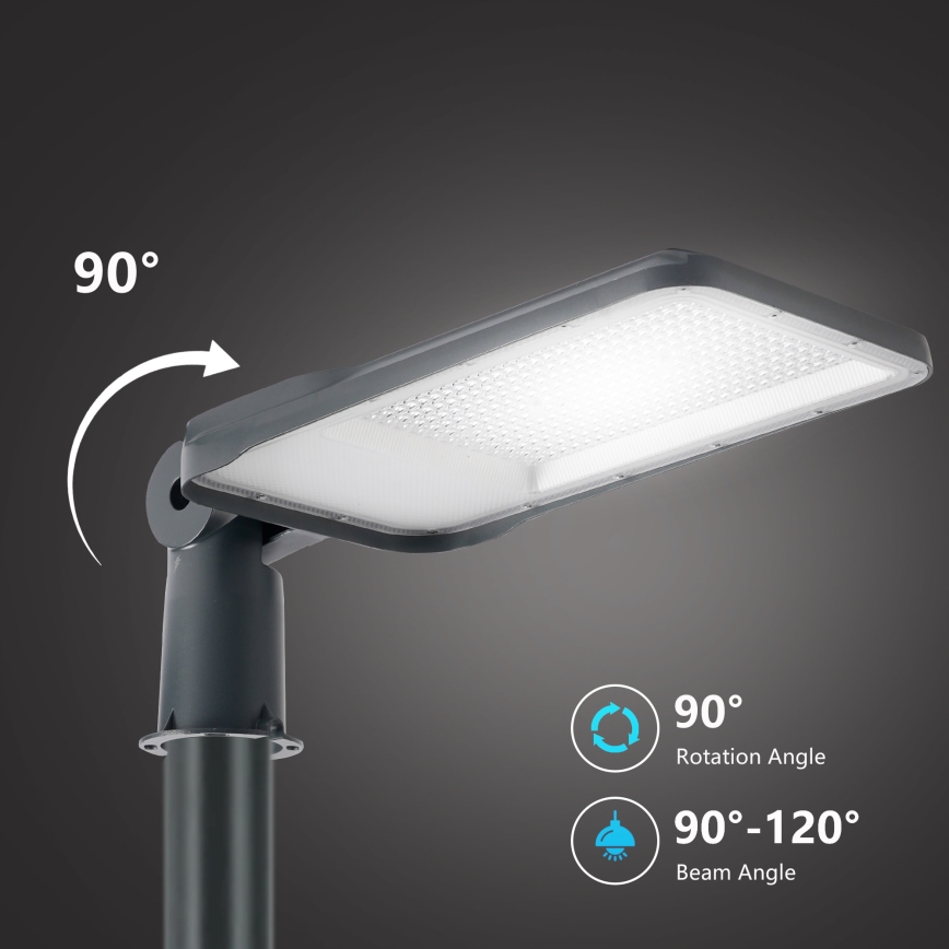 Brilagi - LED-Außen-Straßenleuchte mit 3 m Mast und Gelenk URBANLIGHT LED/200W/230V anthrazit IP65
