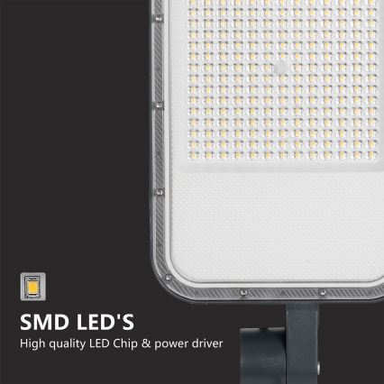 Brilagi - LED-Außen-Straßenleuchte mit 3 m Mast und Gelenk URBANLIGHT LED/200W/230V anthrazit IP65