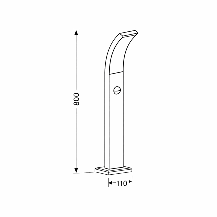 Brilagi - LED-Außenleuchte mit Sensor ARCELO LED/9W/230V 50 cm IP44