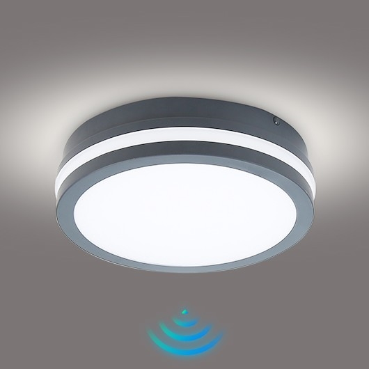 Brilagi - LED-Außenleuchte mit Sensor BENE LED/18W/230V d 22 cm anthrazit IP54
