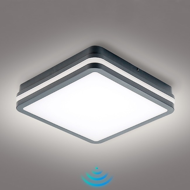 Brilagi - LED-Außenleuchte mit Sensor BENE LED/24W/230V 26x26 cm anthrazit IP54