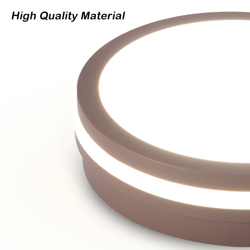 Brilagi - LED-Außenleuchte mit Sensor BENE LED/24W/230V Ø 26 cm braun IP54