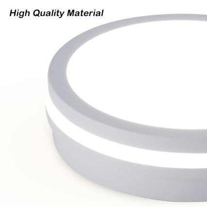 Brilagi - LED-Außen-Deckenleuchte mit Sensor BENE LED/24W/230V Ø 26 cm weiß IP54