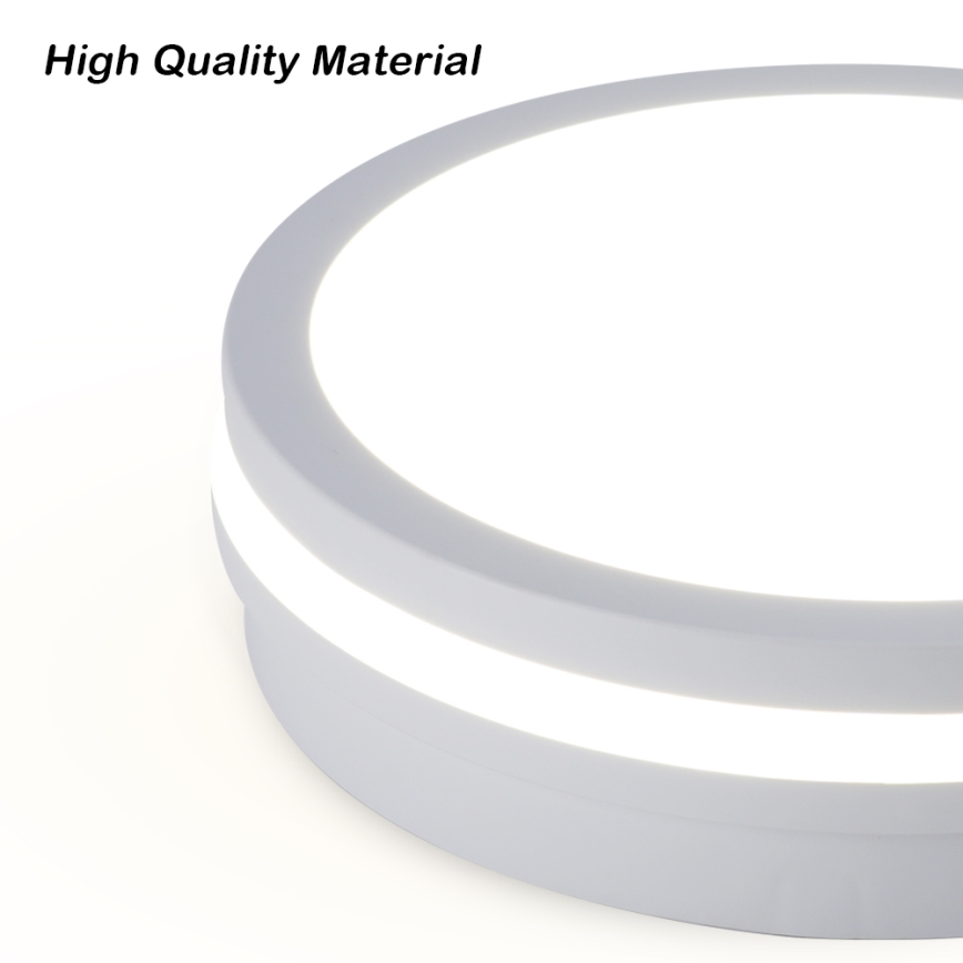 Brilagi - LED-Außen-Deckenleuchte mit Sensor BENE LED/24W/230V Ø 26 cm weiß IP54