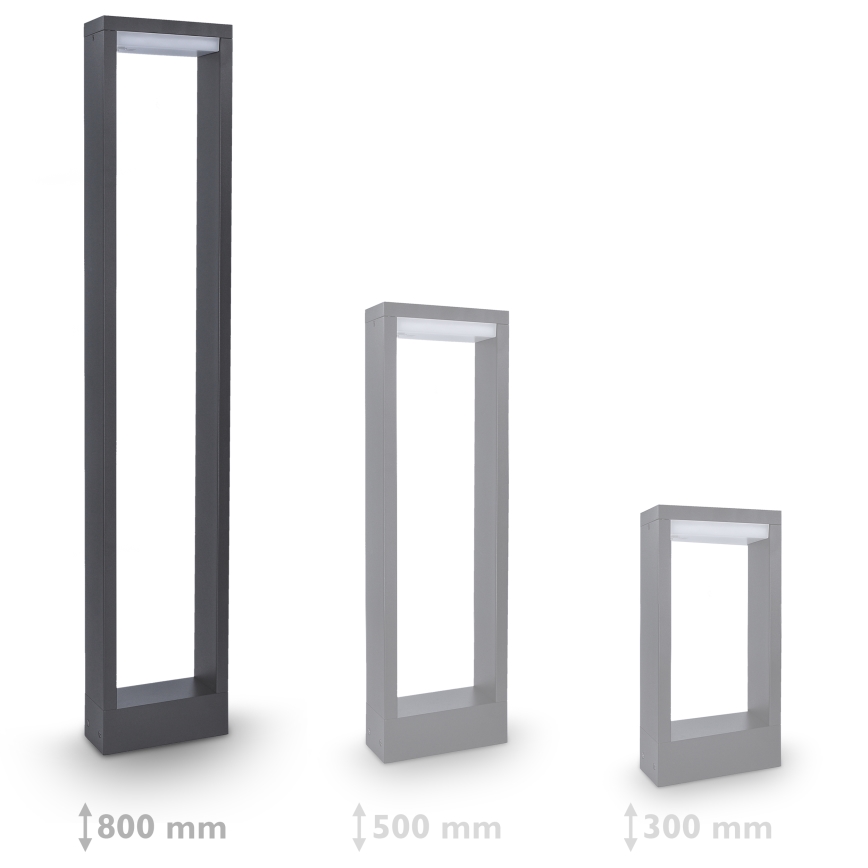 Brilagi - LED-Außenleuchte RAGUSA LED/7W/230V 3000/4000/6000K anthrazit IP54 80 cm
