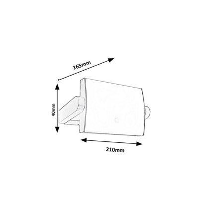 Brilagi - LED-Außenwandleuchte mit Sensor ANKLE LED/18W/230V 4000K IP65 Anthrazit