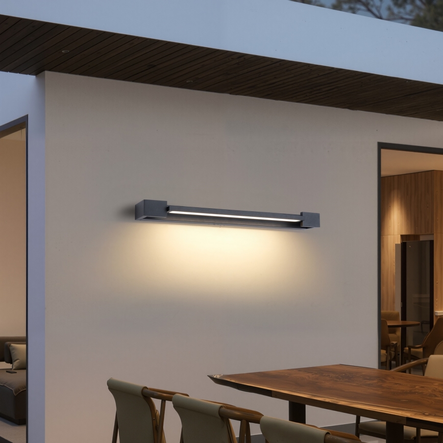 Brilagi - LED Außenwandleuchte AQUA LINE LED/18W/230V 60 cm IP44 anthrazit CRI 90