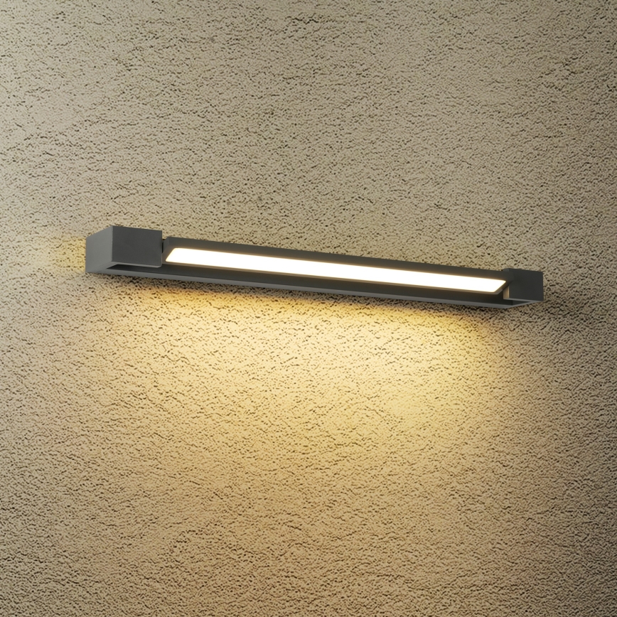 Brilagi - LED Außenwandleuchte AQUA LINE LED/18W/230V 60 cm IP44 anthrazit CRI 90