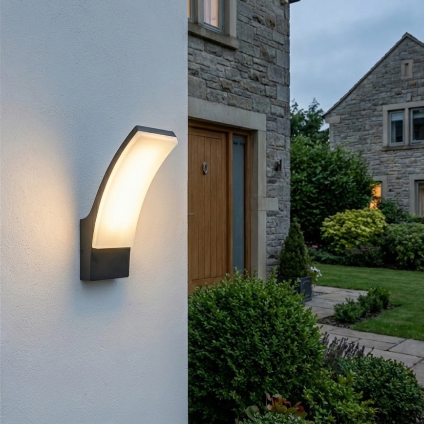 BRILAGI - LED Außenwandleuchte ARCELO LED/12W/230V IP65 schwarz